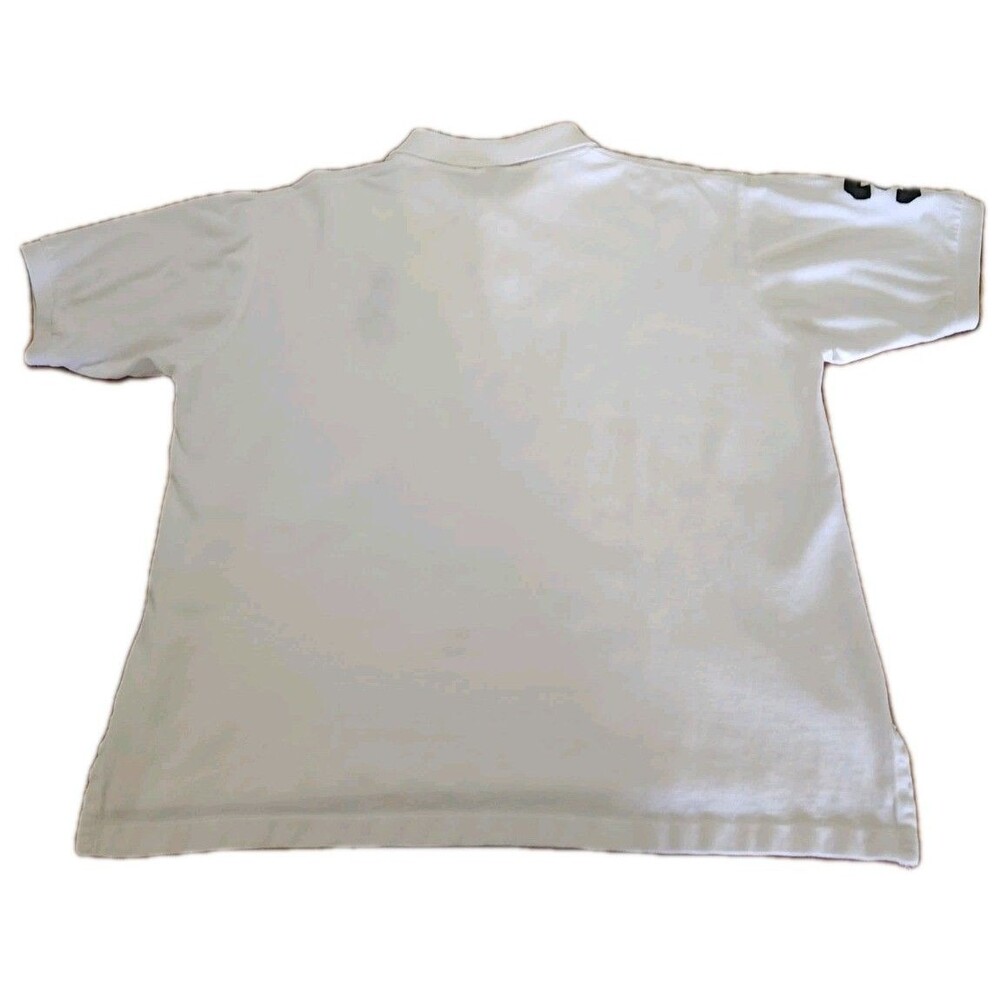 Vtg Polo Ralph Lauren Big Pony Shirt Mens XL White Cotton Mesh Classic Fit 90s - Picture 2 of 9